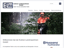 Tablet Screenshot of eutiner-landmaschinen.de